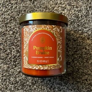 NEW Threshold Pumpkin Brulee 2 Wick Lidded Jar Candle 15.1oz